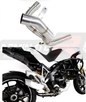 Anschlussrohr Ducati Multistrada 1200 MY 2010 2011 2012 2013 2014 Schwarz