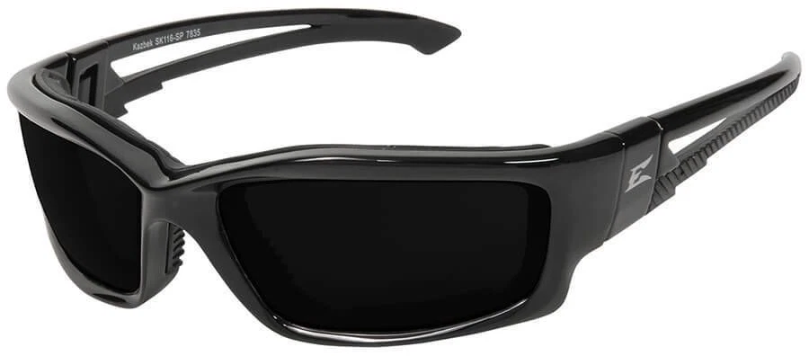 Защитные очки Edge Kazbek в черной мягкой оправе с линзами из дымчатого пара - Изображение 2 из 2