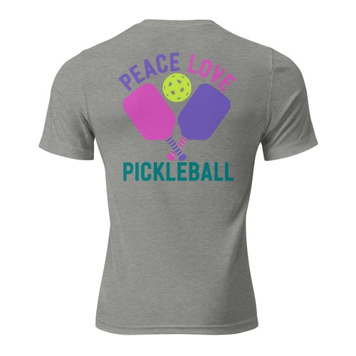 Women's Peace, Love, Pickleball Short Sleeve T-Shirt - Picture 107 of 110
