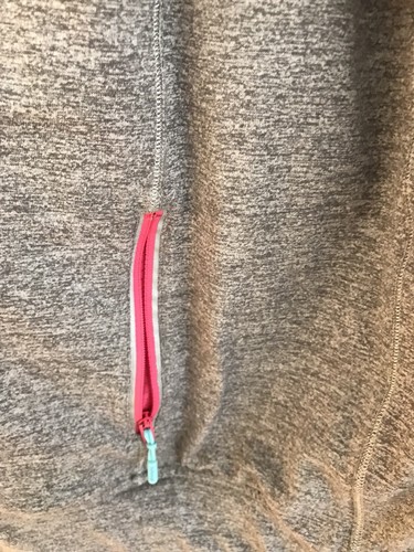 EUC Girl's Ivivva by lululemon Pink Grey Reversible Hoodie Size 8 - Picture 9 of 9