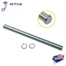 Go Kart Mini Bike 10" x 3/4" Jackshaft 3/16" Keyway W/ Circlip Silver Galvanized