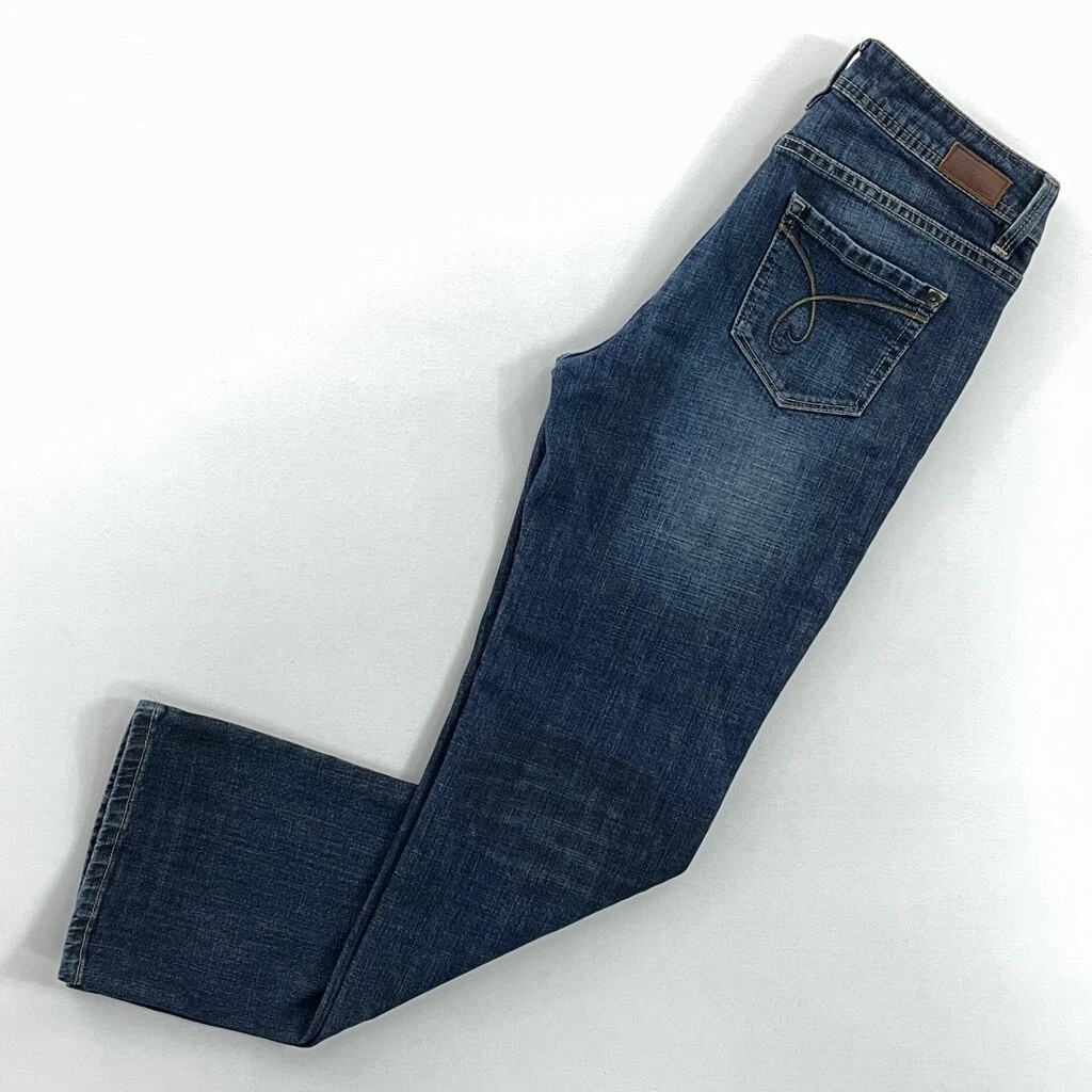 Esprit Mens Star Straight Jeans Blue Whiskered Low Rise Pockets Denim 29 x  30 | eBay