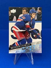 2020-21 Upper Deck Brandon Crawley Young Guns Rookie Card New York Rangers RC