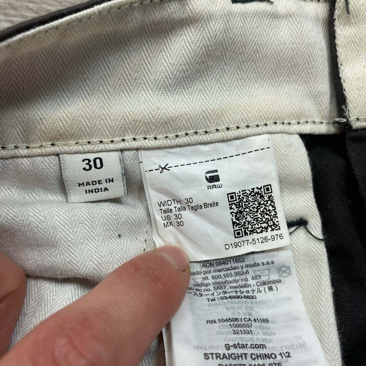 Pantaloncini G-Star Uomo Straight Chino 1/2 – Beige, W31 – Cotone Organico - Foto 2