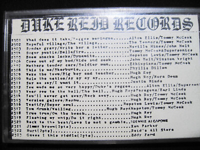 Treasure Isle Reggae UK Edition Duke Reid Records Cassette Tape