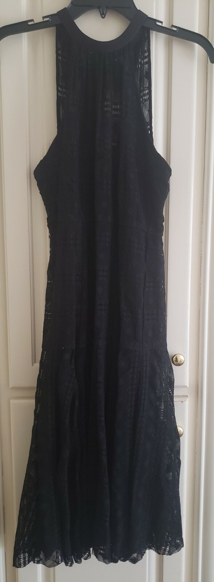 Tracy Reese Black Lace Halter Dress NWT Size Small $348 Tracy Reese Black Lace Halter Dress NWT Size Small $348