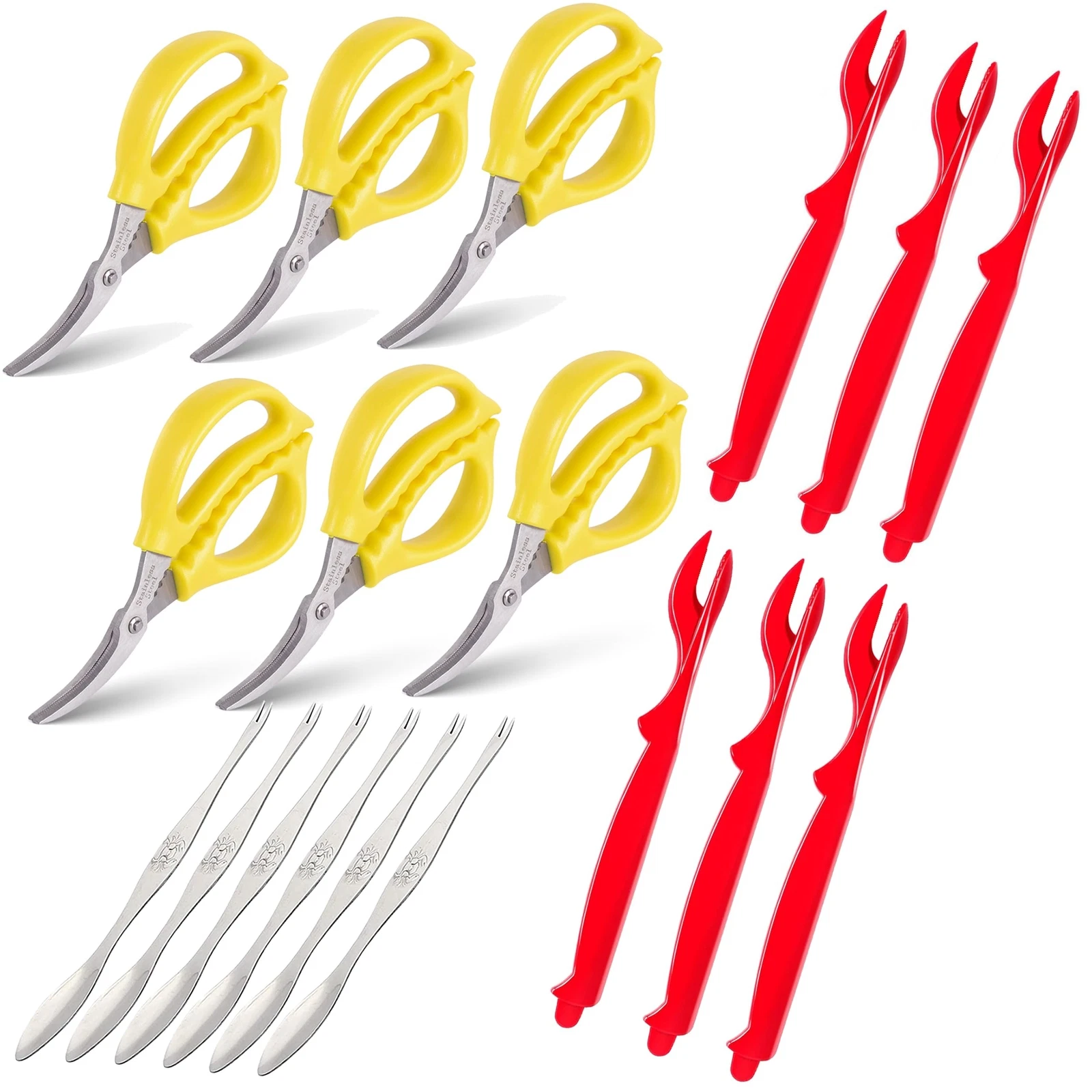 Endurance Kitchen shears Seafood Scissors for Shrimp crab lobster snow crab 6...
