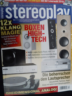 STEREOPLAY 12/18, HEGEL H 590,T+A S 2200 CTL, MUSIC HALL mmf -9.3,LOGAN ESL 11 A