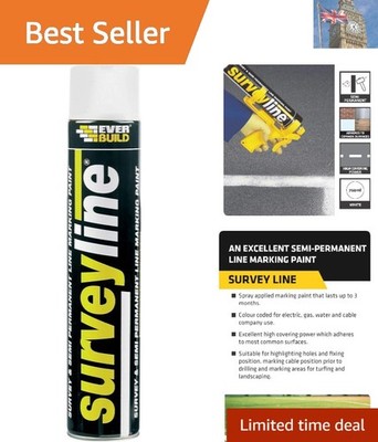 Sika SURVEYWH 700ml White Marker Spray - Semipermanente Linienmarkierungslösung