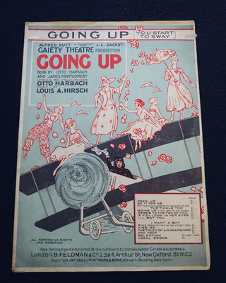 Vintage Sheet Music: ''Going Up (You Start To Sway)''-Harbach -Voice & Piano -1918