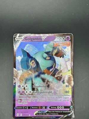 Golurk V 070/203 Holo V Rare Evolving Skies Pokemon Holo Near Mint DE