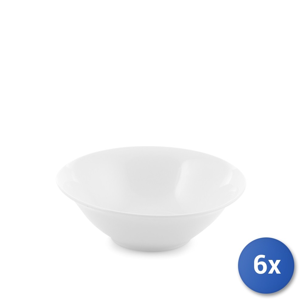 6X H&H White Cup In Porcelain 7.09 In