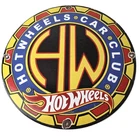 Vintage Hot Wheels Porcelain Sign - Car Club HW Flame Logo Sign
