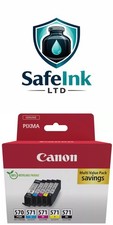 Cartuchos de tinta originales Canon PGI-570 / CLI-571, paquete de 5 (2 x negro, cian, mago