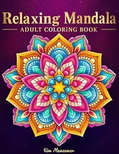 Relaxing Mandala Patterns Adult Coloring Book: Stress Relievin...