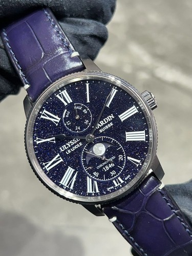 ULYSSE NARDIN Marine Torpilleur Moonphase Aventurine LE300 UN119 Auto
