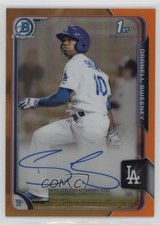 2015 Bowman Chrome Prospects Orange Refractor /25 Darnell Sweeney Auto 2t7