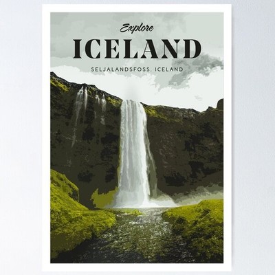 NEW! Best Design Visit Iceland poster