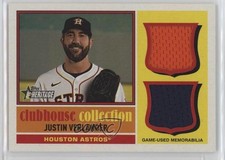 2025 Topps Heritage Clubhouse Collection Dual Relics Justin Verlander 1d0h