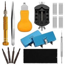 31 Pcs Watch Back Opener Case Remover Repair Tool Set Adjustable Spanner Kit UK