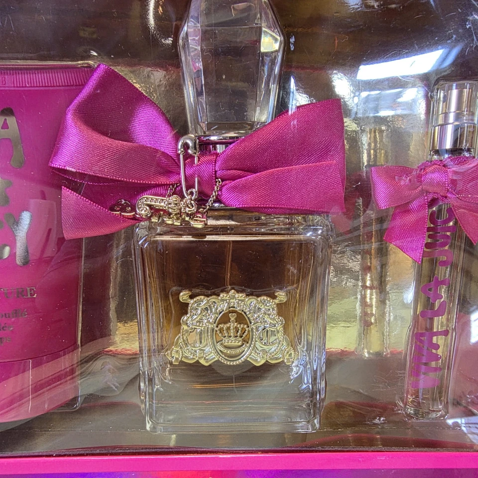 VIVA LA JUICY 3 PC GIFT SET FOR WOMEN - 3.4 OZ + 0.33 OZEDP + 4.2 OZ BODY CREME - Image 3 of 4