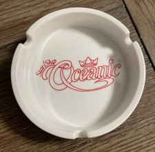 Vintage Star Ship Oceanic Cruise Ship Ceramic Ashtray Ex!