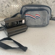 Vintage Untested Polaroid Spectra System Instant Camera -Black With Bag No Cords