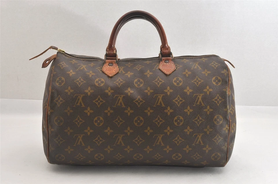 Authentic Louis Vuitton Monogram Speedy 35 Hand Boston Bag Old Model LV 2040N - Image 2 of 4