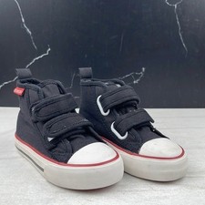 CE Shoeses Kids High Top Sneaker Black/Red sz 8