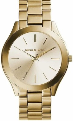 DAMENUHR MICHAEL KORS MK3179 ORIGINAL EDEL GOLDFARBEN QUARZ EDELSTAHL ANALOG 