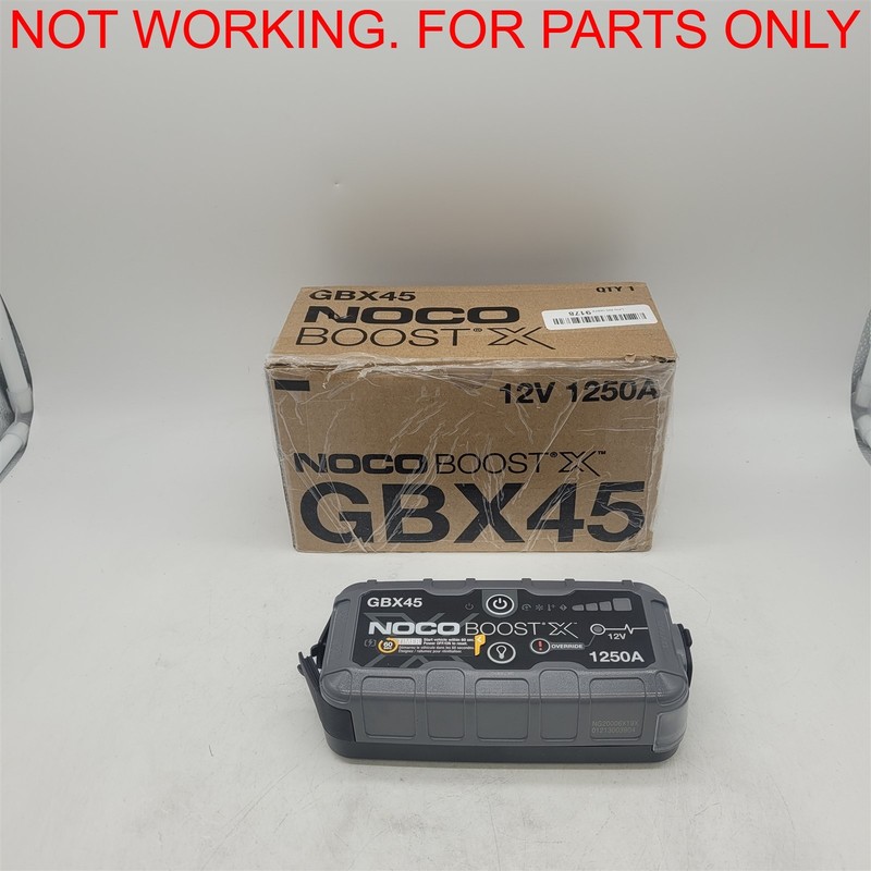 NOCO Boost X GBX45: 1250A UltraSafe Jump Starter – 12V [GBX45] -NOT WORKING-