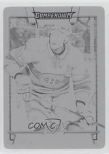 2017 Upper Deck Compendium Printing Plate Black 1/1 Nicolas Deslauriers #718 1hh