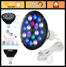 18W LED Aquarium Light Full Spectrum for Fish Tanks, Coral Aquatic Plants, UV