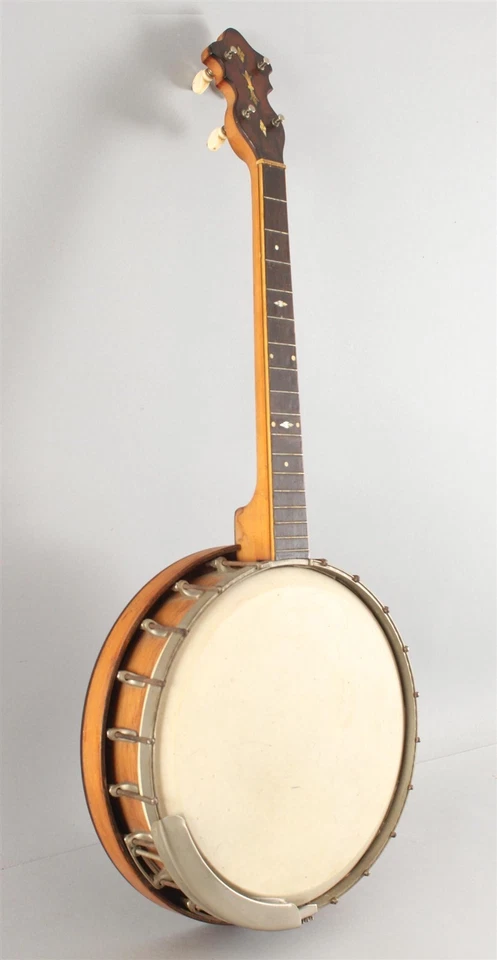 Antique Gretsch 4-String Figured Maple Banjo & 1920s Vega Maple Pie Resonator - Image 3 of 4