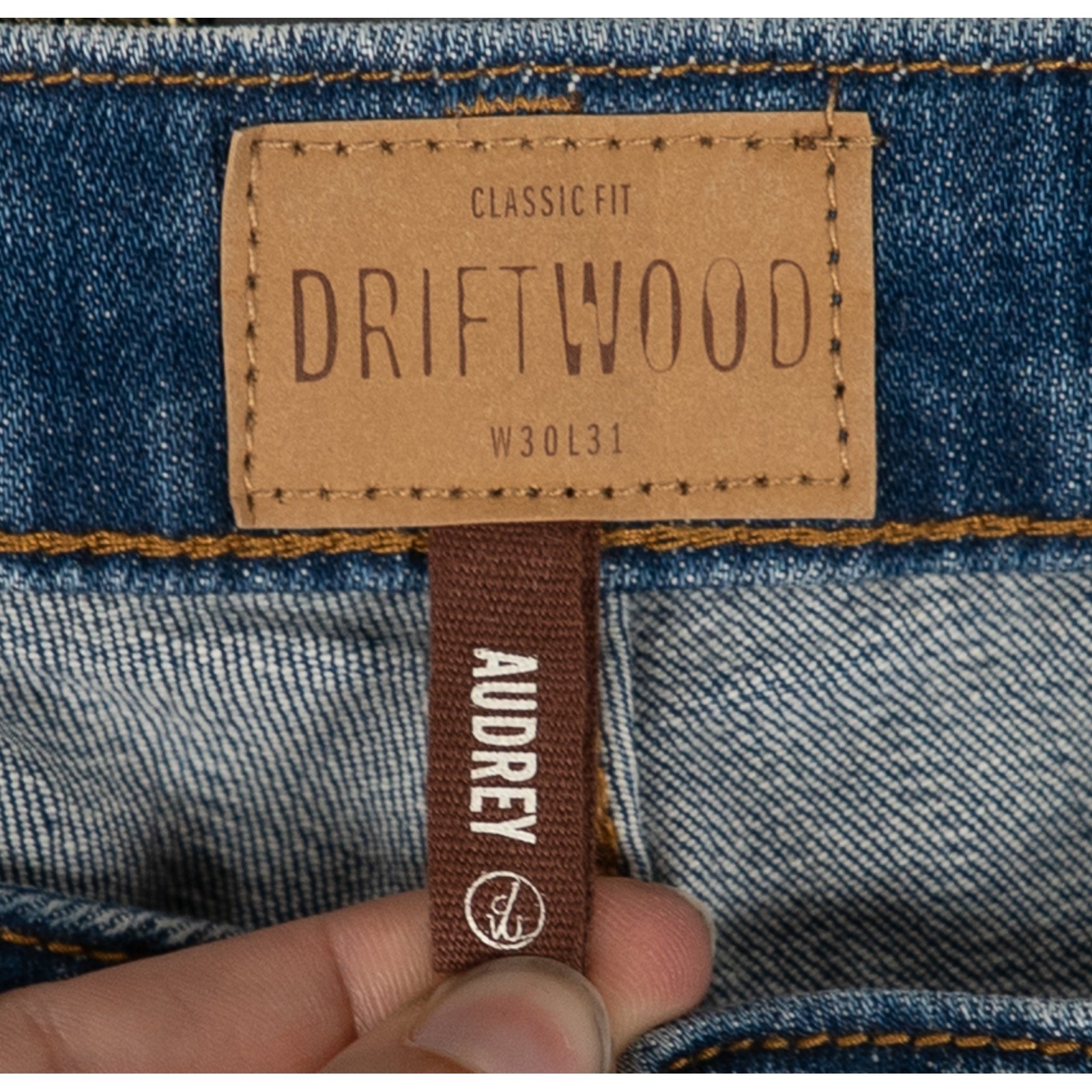 Driftwood Womens Audrey Classic Fit Embroidered Sequin Cuff Blue Jeans 30 Boho image 3