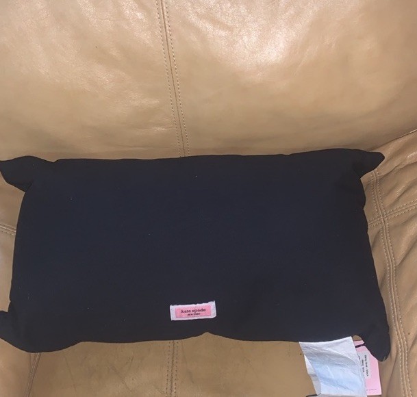 New KATE SPADE Set 2 Black White Daisy 'Love' Throw Pillow Spring / Summer NWT thumbnail 8