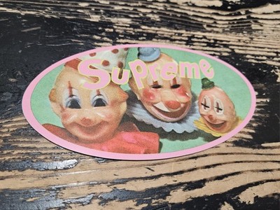 Supreme Pink Clowns Sticker 2017 Unreleased
