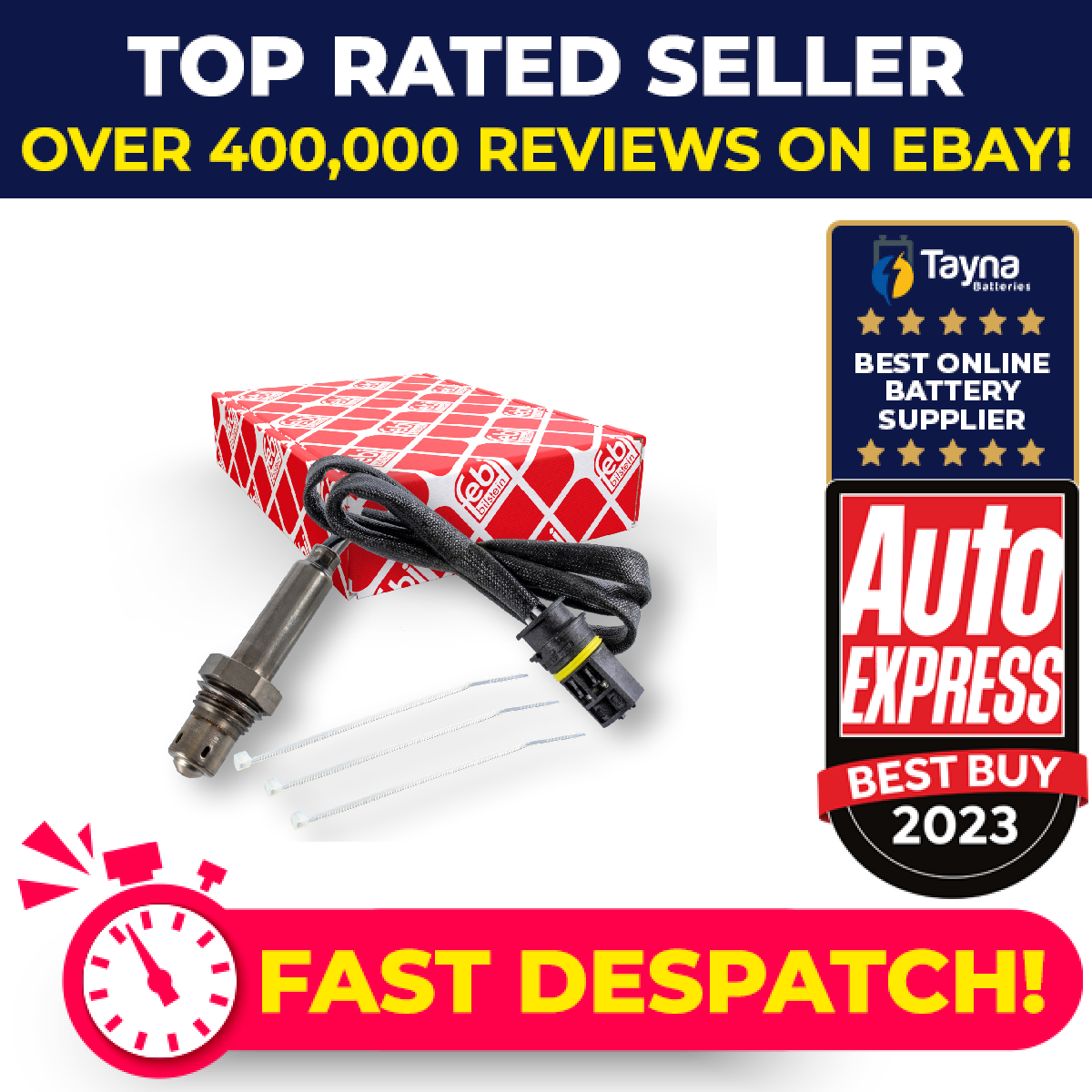 Lambda Sensor fits MAYBACH Post Cat Oxygen 0015409517 Febi Quality Guaranteed