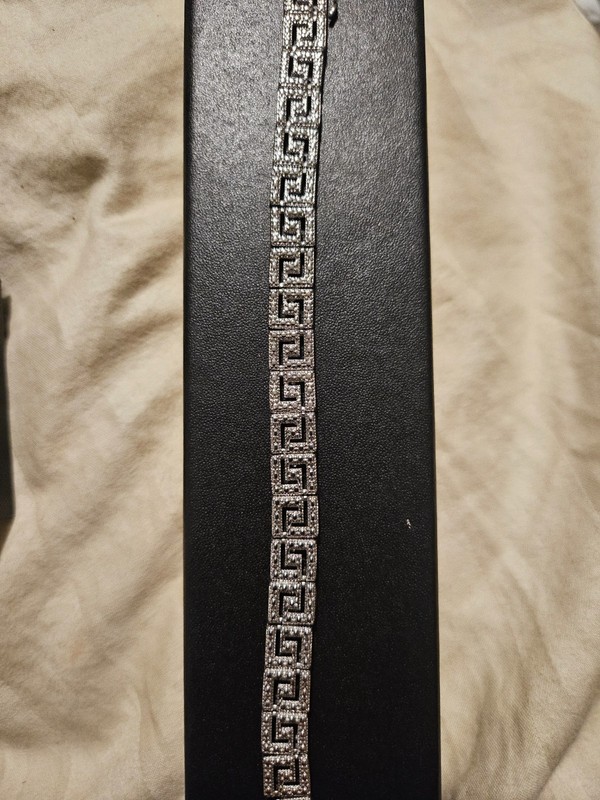 Greek Key Diamond  Bracelet