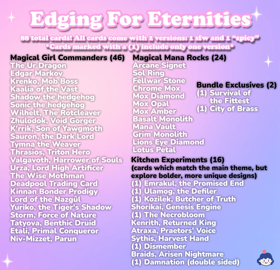 ¡Paquete Magical Girls Commander! 88 tarjetas | Tarjetas de arte premium Magic The Gathering Foto 3 de 4