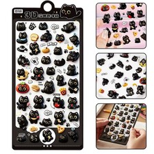 Cartoon Animal Cat and Dogs 3D Relief Jelly Stickers Cute Design DIY Stickers