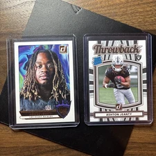 2025 DONRUSS Ashton Jeanty arc 2-card Throwback And Gridiron kings