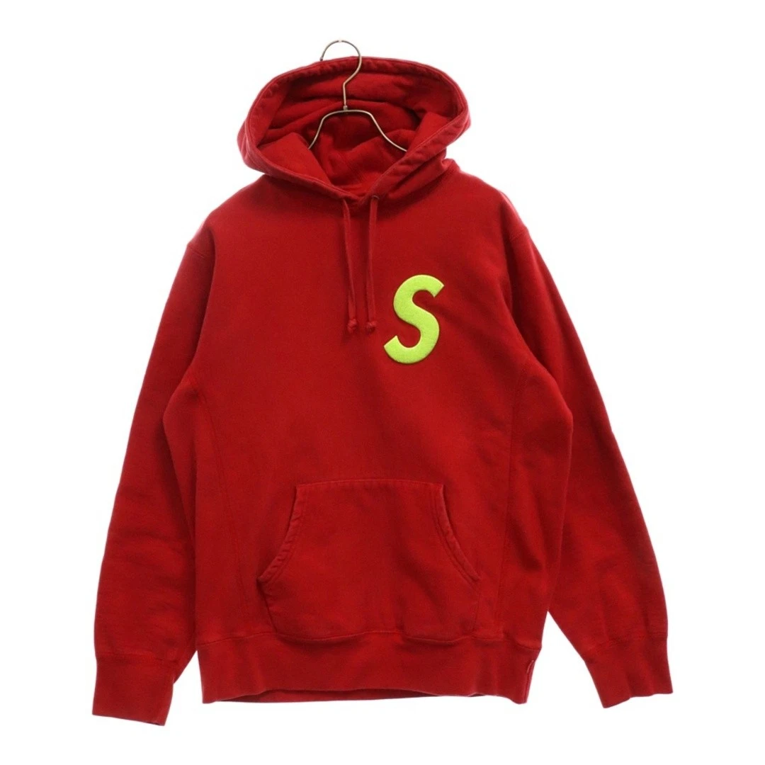 Sweat à capuche SUPREME 19AW S logo pull à capuche rouge occasion c985a01ba218979a2