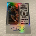 Peyton Watson 2022-23 Panini Contenders Optic Silver Rookie Ticket Auto (RC, AU)