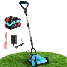 21V Cordless Lawnmower 6500 Rpm with 3Ah Batteries & Charger, 3 Cutting Heights