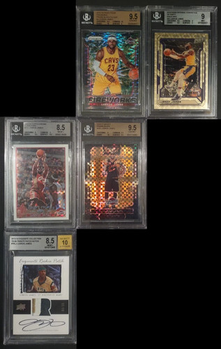 Lebron James Tom Brady 199 Auto 1/1 Finite Superfractor NFL Shield Logoman Card