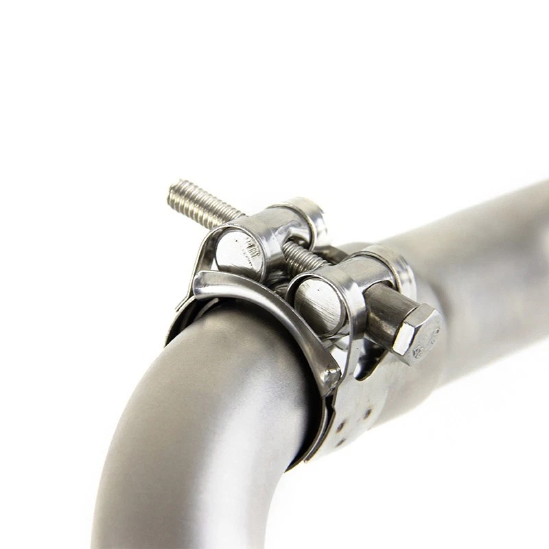 Sistema de silenciador de tubo medio delantero de escape Slip para Benelli TNT125 TNT135 2017-2025 Foto 3 de 4