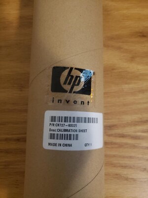 New HP DesignJet Scanner Calibration Sheet CN727-60025 Sealed Box 