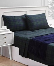 Traditions Collection 4-Piece Soft Microfiber Sheet Set w/ Throw - Twin Size 70