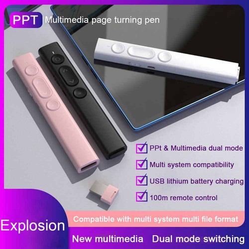 Wskaźnik laserowy Bezprzewodowy prezenter Pilot Power Point Clicker do PC MAC Laptop S7 - Zdjęcie 4 z 17